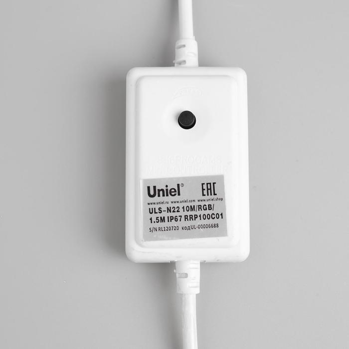 Гибкий неон Uniel 8 × 16 мм, IP67, 10 м, SMD2835, 80 LED/м, 220 В, свечение RGB Гибкий неон Uniel 8 × 16 мм, IP67, 10 м, SMD2835, 80 LED/м, 220 В, свечение RGB