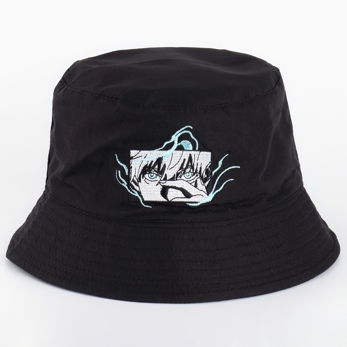 Панама «Аниме»,цвет чёрный, р-р 56 Панама «Аниме»,цвет чёрный, р-р 56