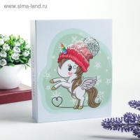 Фотоальбом на 100 фото 10х15 см "Единорог в шапочке" 17,8х14х5 см Фотоальбом на 100 фото 10х15 см "Единорог в шапочке" 17,8х14х5 см