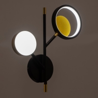 Бра 2292/2 LED 30Вт 3000-6000К черно-золотой 39х36х6 см