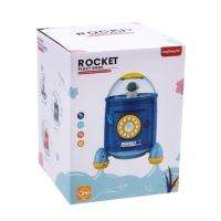 Копилка «Ракета», свет, звук, засасывает купюры, цвет белый Копилка «Ракета», свет, звук, засасывает купюры, цвет белый