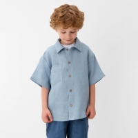 Рубашка для мальчика KAFTAN Linen, р. 30 (98-104), голубой
