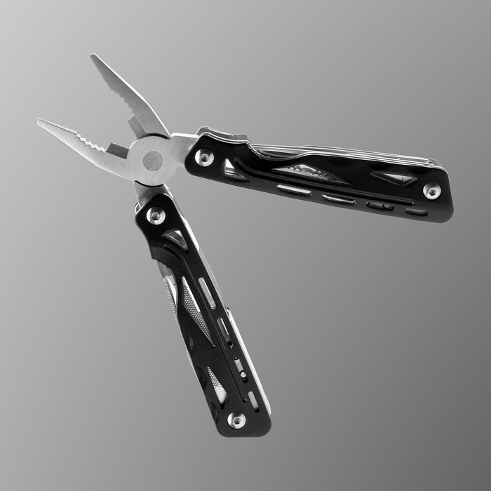 Мультитул Stinger с нейлоновым чехлом, 9 функций, сталь, алюминий, серебристо-чёрный Мультитул Stinger с нейлоновым чехлом, 9 функций, сталь, алюминий, серебристо-чёрный