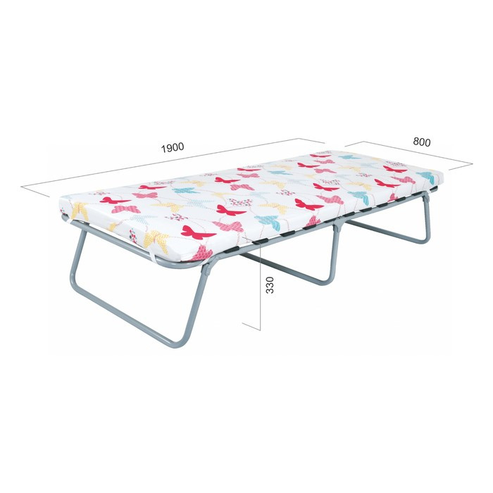 Раскладушка &laquo;Лада М800&raquo; с матрасом, кровать для взрослых, 1900 х 800 х 300 мм