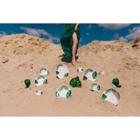 Тарелка пирожковая Avvir &laquo;Лист папоротника&raquo;, d=15 см, стеклокерамика, цвет белый