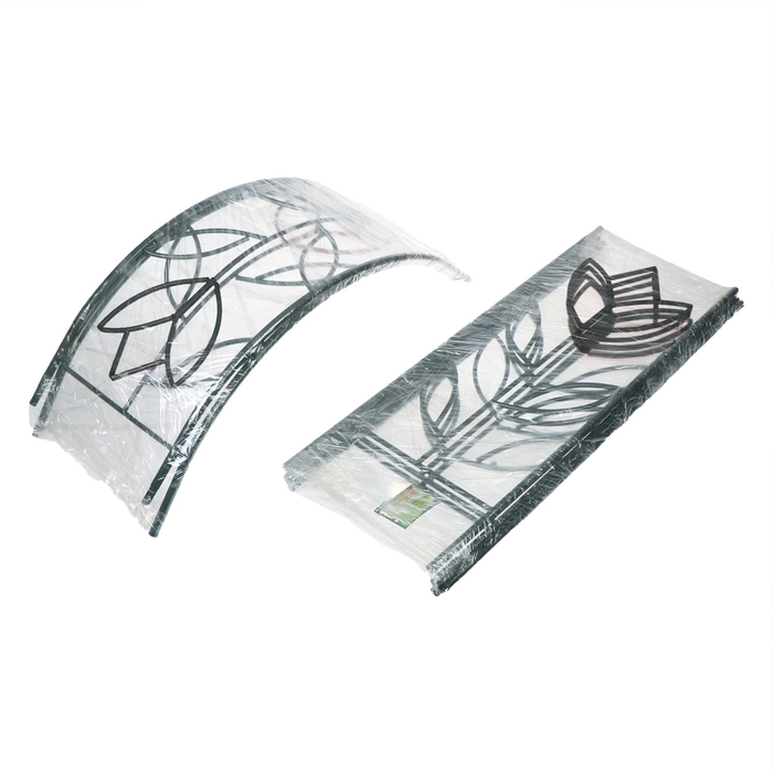 Арка садовая, разборная, 230 &times; 125 &times; 36.5 см, металл, зелёная, &laquo;Тюльпан&raquo;