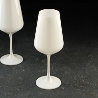 Набор бокалов для вина &laquo;Сандра&raquo;, 450 мл, 2 шт, цвет белый