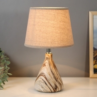Лампа настольная 16385/1 E14 40Вт бежевый 22х22х37 см RISALUX