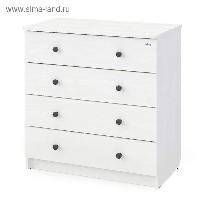 Комод пеленальный детский Сириус Alf 805, 80х47х133 см., 4 ящика, цвет белый