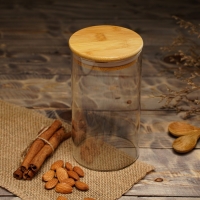 Банка стеклянная для сыпучих продуктов Magistro &laquo;Эко&raquo;, 700 мл, 8,5&times;15,5 см