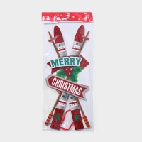 Декоративное украшение (подвеска) "Лыжи" 42,5х17 Декоративное украшение (подвеска) "Лыжи" 42,5х17