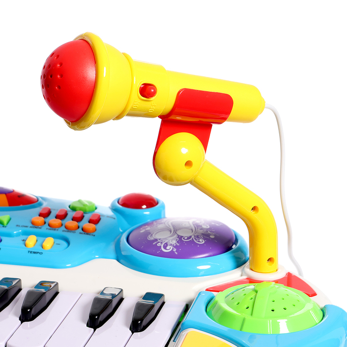 Напольный синтезатор &laquo;Лучший музыкант&raquo;, со стульчиком и микрофоном