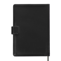 Ежедневник недатированный, A5, 136 листов, кожзам, deVENTE. Prestige,твердая обложка с поролоном, карман, перфорация, ляссе, блок 70%, черный Ежедневник недатированный, A5, 136 листов, кожзам, deVENTE. Prestige,твердая обложка с поролоном, карман, перфорация, ляссе, блок 70%, черный