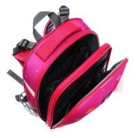 Рюкзак каркасный школьный 38 х 30 х 16 см, эргономичная спинка, Stavia "Йорки", розовый Рюкзак каркасный школьный 38 х 30 х 16 см, эргономичная спинка, Stavia "Йорки", розовый