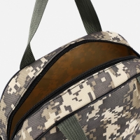 Косметичка на молнии, цвет хаки/серый Косметичка на молнии, цвет хаки/серый