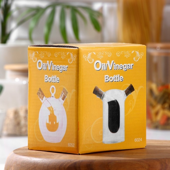 Бутыль стеклянная для соусов и масла 2 в 1 &laquo;Фьюжн. Птица&raquo;, 350/30 мл, 12&times;10&times;11 см