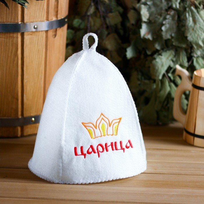 Набор для бани Набор для бани "Царица" шапка, коврик, рукавица