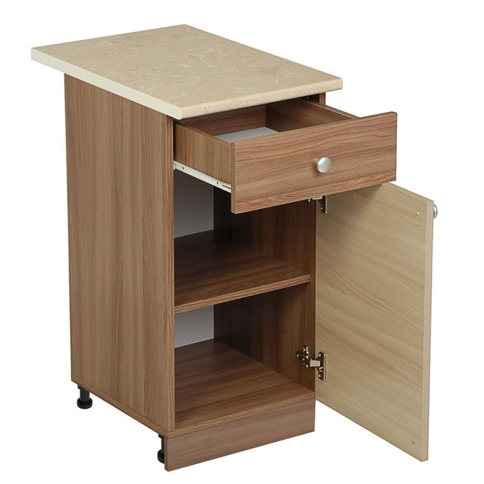 Шкаф напольный, 400 &times; 450 &times; 840, Ясень шимо темный/Ясень шимо светлый