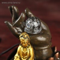 Фонтан настольный от сети "Лакшми у руки" 21,5х16х13 см