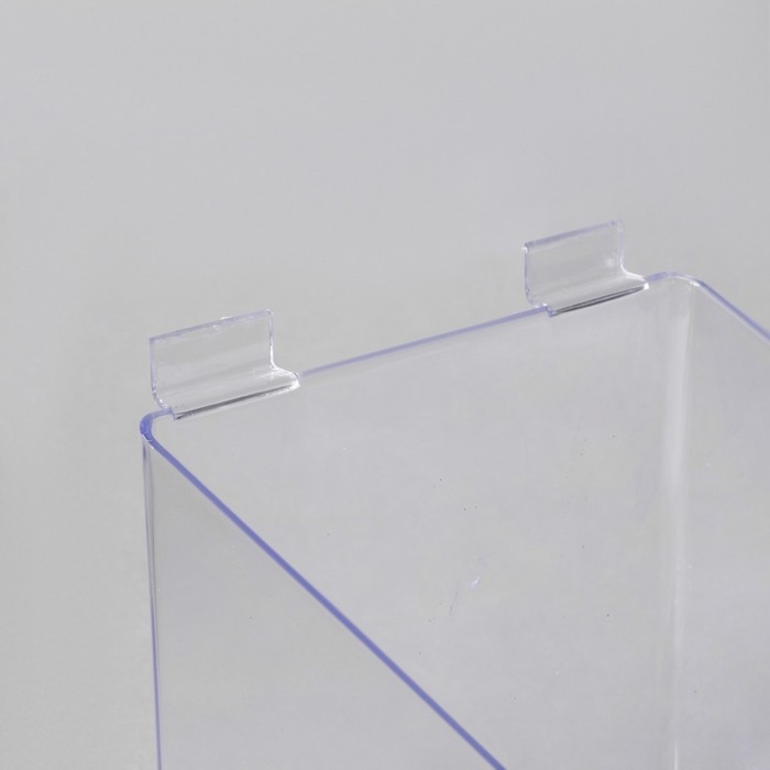 Полка-контейнер пластиковый F360, 20&times;20&times;20 см, цвет прозрачный