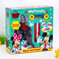 Микроскоп «Микки Маус и друзья», с биноклем и пинцетами, цвет МИКС Микроскоп «Микки Маус и друзья», с биноклем и пинцетами, цвет МИКС