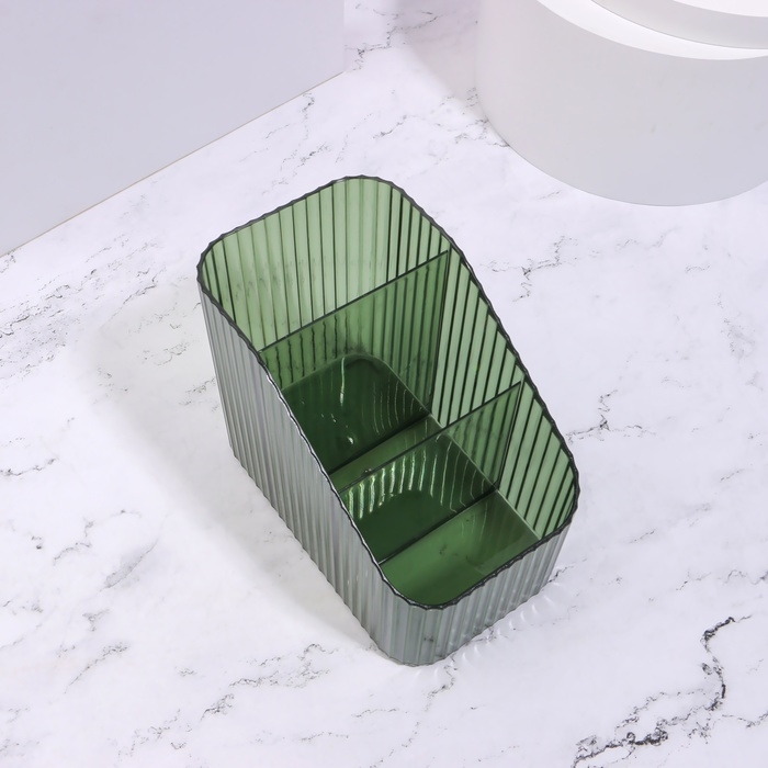 Органайзер для хранения маникюрных/косметических принадлежностей &laquo;LIGHT&raquo;, 3 секции, 8,5 &times; 14,5 &times; 12 см, цвет МИКС