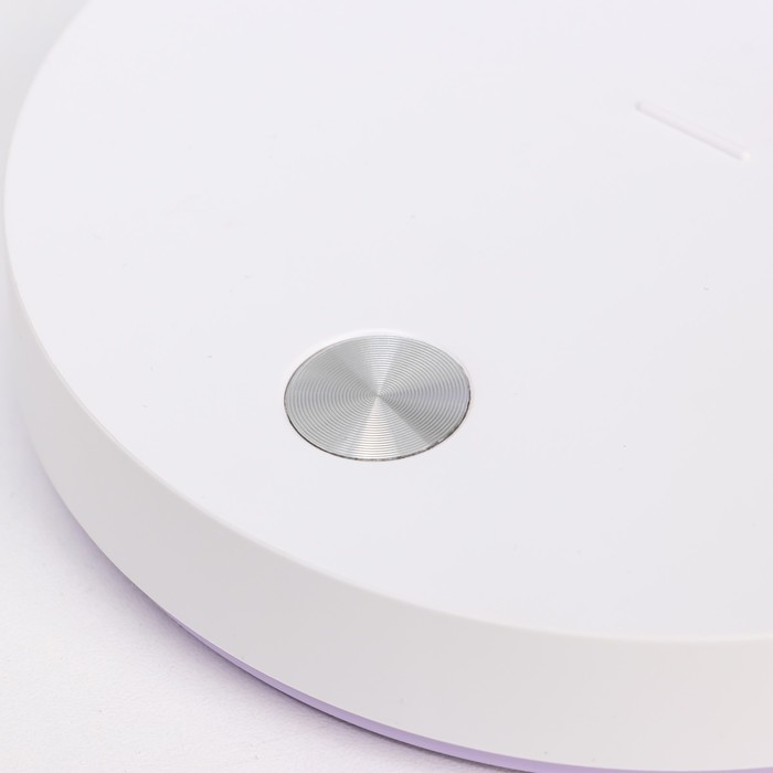 Настольная лампа Настольная лампа "Гард" LED, от USB/АКБ 7 Вт сенсор 3000-6000 К белый-фиолетовый 13х12х37 см RISALUX