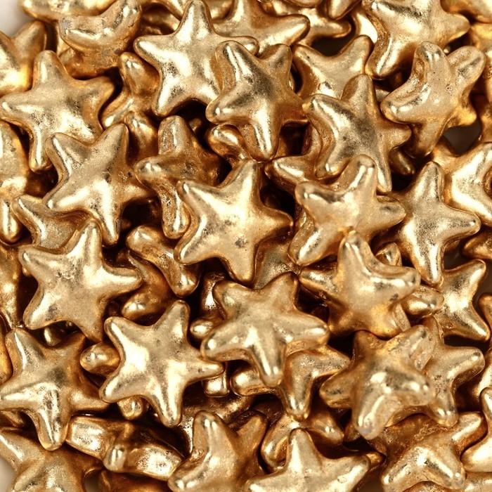 Посыпка кондитерская фигурная пасха: «Звёздочки»: золотая, 25 г. Посыпка кондитерская фигурная пасха: «Звёздочки»: золотая, 25 г.