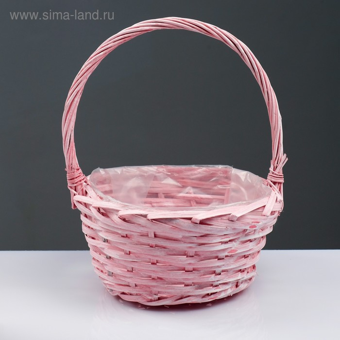 Набор корзин &laquo;Плетёнка&raquo;, 3 шт, 30&times;13/34 см, 25&times;11/31 см, 20&times;9/25 см, ива