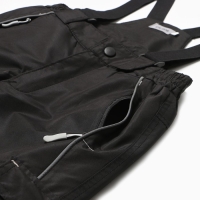 Полукомбинезон утепленный для мальчиков, цвет чёрный, рост 140 см