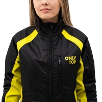 Куртка утеплённая ONLYTOP, black/yellow, р. 44