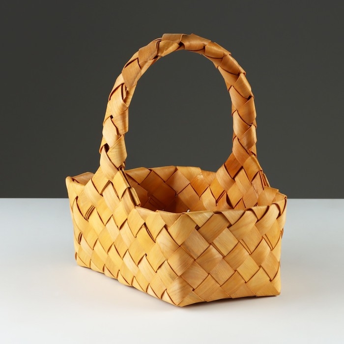 Корзина плетеная 24 x 13,5 x 9,5/25 см, секвойя Корзина плетеная 24 x 13,5 x 9,5/25 см, секвойя