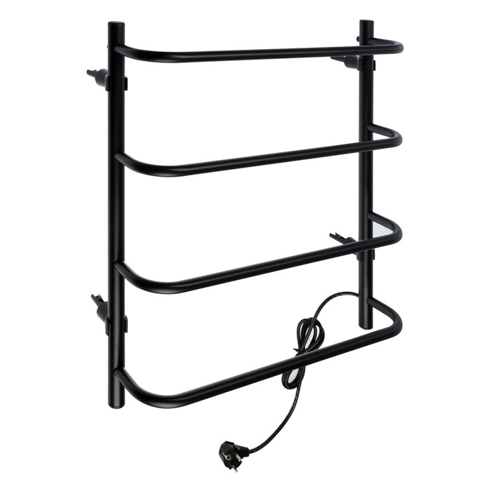 Полотенцесушитель электрический ZEIN PE-07 Полотенцесушитель электрический ZEIN PE-07 "Мост", 500х600 мм, 4 перекладины, черный