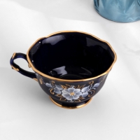 Чашка "Майская", h-6,5см, v-150мл , кобальтовая глазурь Чашка "Майская", h-6,5см, v-150мл , кобальтовая глазурь