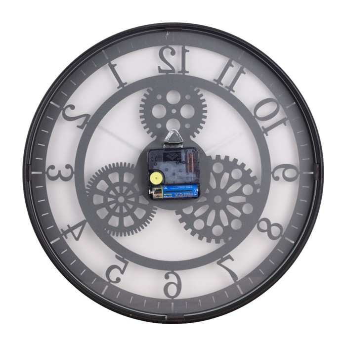 Часы настенные, интерьерные Часы настенные, интерьерные "Скелетон", бесшумные, d-32 см