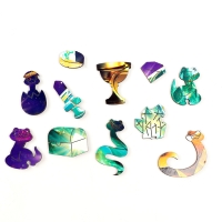 Пазлы фигурные деревянные на новый год «Змея. Сокровищница», 148 элементов, символ года 2025 Пазлы фигурные деревянные на новый год «Змея. Сокровищница», 148 элементов, символ года 2025