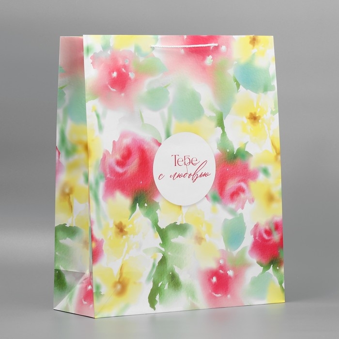 Пакет подарочный ламинированный, упаковка, &laquo;Тебе с любовью&raquo;, 40 х 49 х 15 см