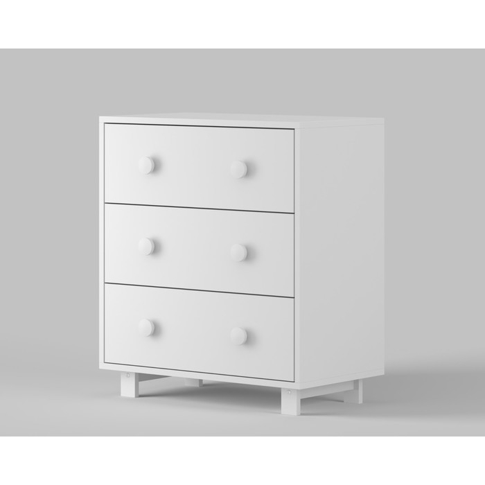 Комод пеленальный детский ИНКАНТО PAPI Lux 800/3, 81х45х90 см., 3 ящика, цвет белый