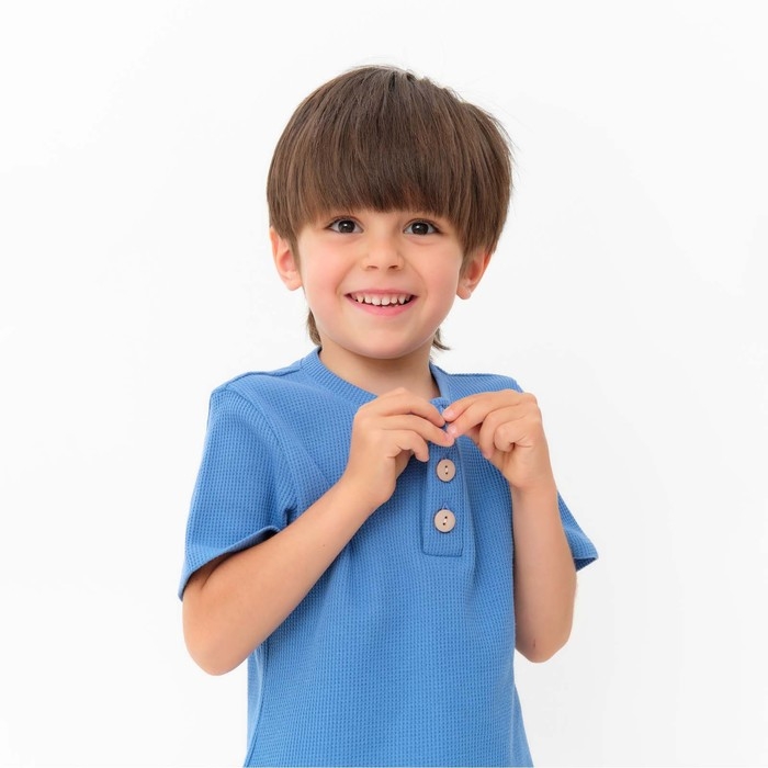 Футболка детская KAFTAN "Basic line", р.36 (134-140 см), синий