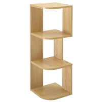 Полка угловая настольная и навесная Лео №4, 250х250х820, Дуб сонома Полка угловая настольная и навесная Лео №4, 250х250х820, Дуб сонома