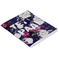 Тетрадь 96 листов в клетку Calligrata "Пионы", обложка мелованный картон, блок офсет, МИКС