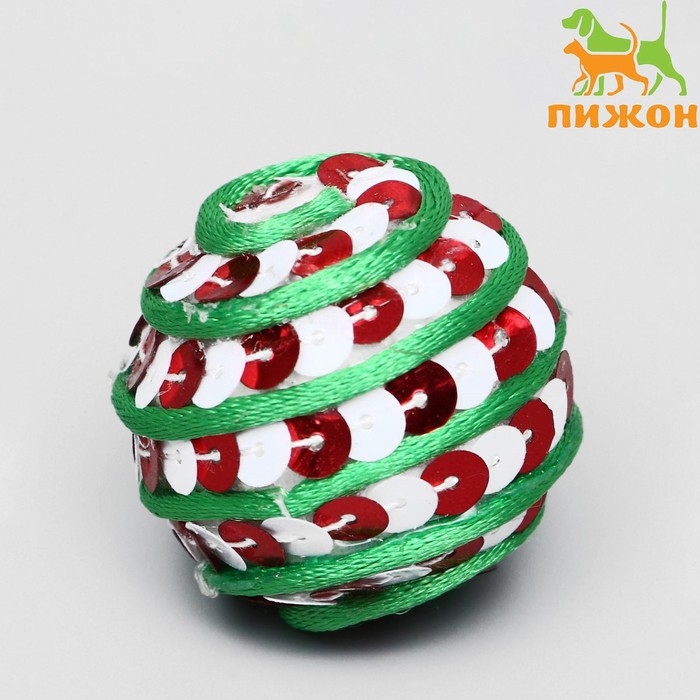 Игрушка с бубенчиком Игрушка с бубенчиком "Ажурный мячик", 4 см, микс видов