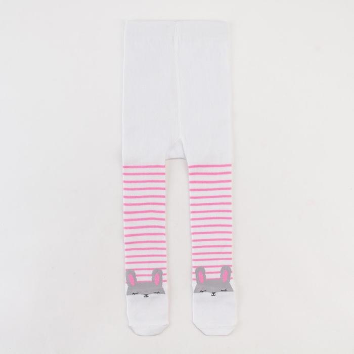 Колготки Крошка Я &laquo;Зайка&raquo;, цвет белый, рост 98-104 см