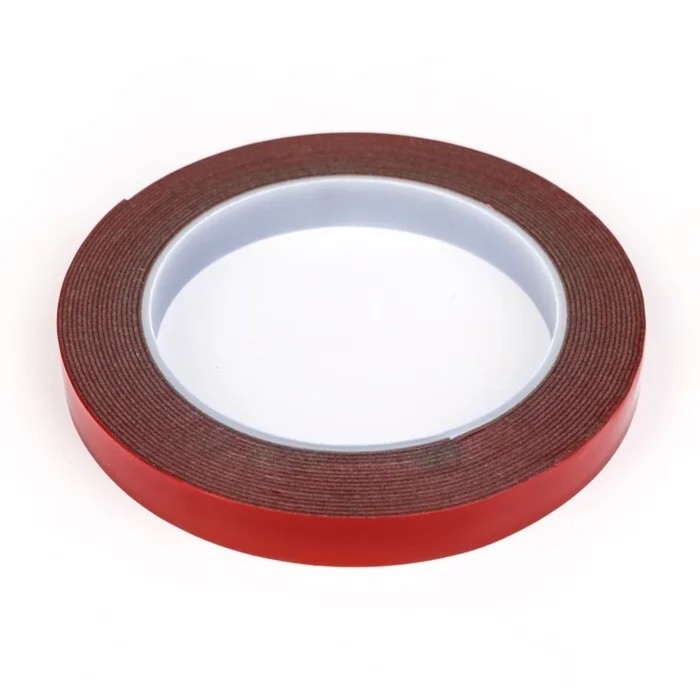 Клейкая лента TORSO, двусторонняя, усиленная, 10 мм &times;  5 м