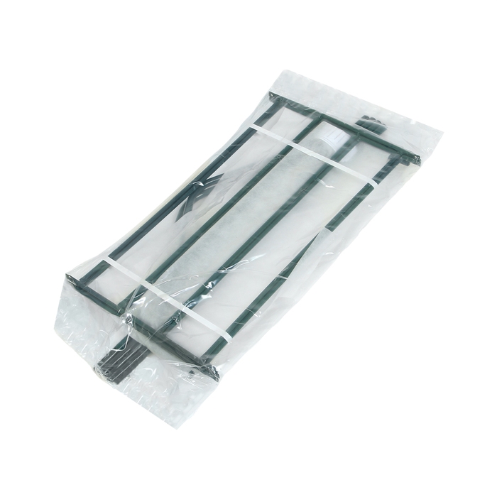 Стеллаж для рассады, 3 полки, 110 &times; 65 &times; 40 см, металлический каркас d = 16 мм, без чехла