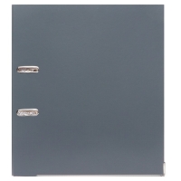 Папка-регистратор А4, 75 мм, Calligrata, ПВХ, металлическая окантовка, карман на корешок, собранная, серая Папка-регистратор А4, 75 мм, Calligrata, ПВХ, металлическая окантовка, карман на корешок, собранная, серая