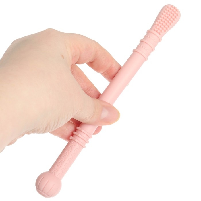 Прорезыватель силиконовый, логопедический, цвет розовый, Mum&Baby Прорезыватель силиконовый, логопедический, цвет розовый, Mum&Baby