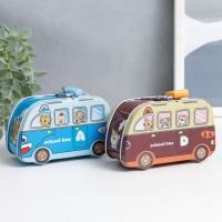 Копилка металл с замочком "Звери в автобусе" МИКС 11х5,5х6,7 см Копилка металл с замочком "Звери в автобусе" МИКС 11х5,5х6,7 см