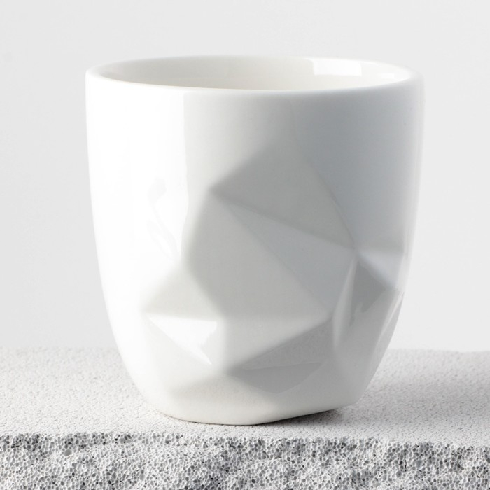 Кружка керамическая &laquo;Айсберг&raquo;, белая 350 мл, цвет белый