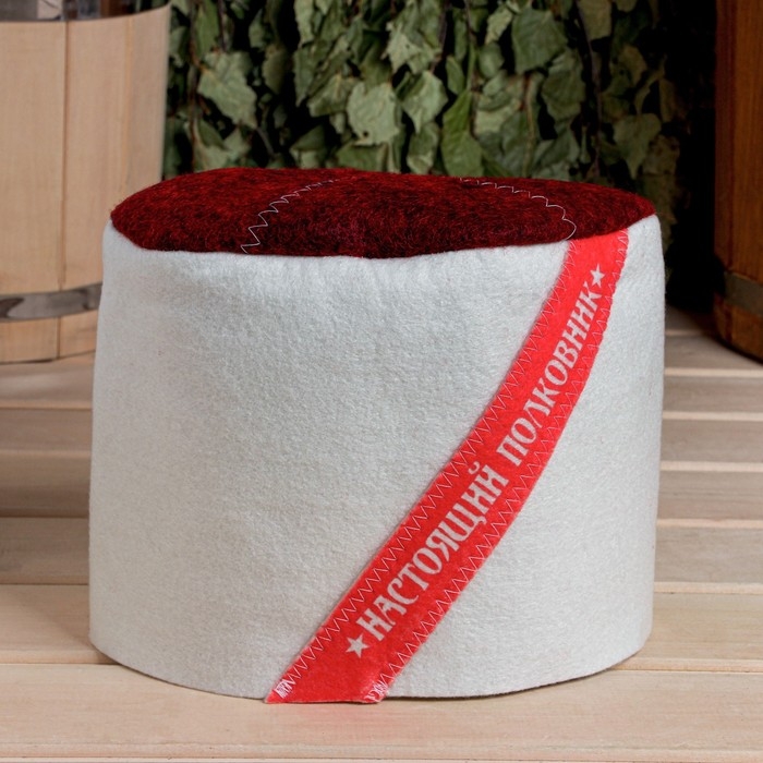 Шапка - папаха для бани Шапка - папаха для бани "Настоящий Полковник"